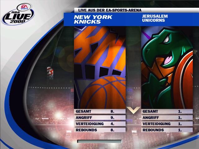 NBA Live 2000 screenshot 4 for Playstation